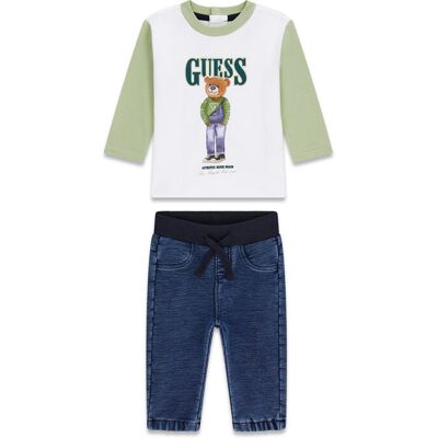 Guess Komplet bluzka i spodnie I6RG17 K8HM4 Kolorowy Regular Fit 3_6M Kolorowy Chłopiec Guess Komplet bluzka i spodnie I6RG17 K8HM4 Kolorowy Regular Fit 3_6M Kolorowy Chłopiec