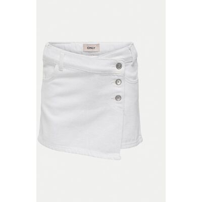 Kids ONLY Spódnica jeansowa Jenny 15295800 Biały Regular Fit 146 Biały Dziewczynka Kids ONLY Spódnica jeansowa Jenny 15295800 Biały Regular Fit 146 Biały Dziewczynka