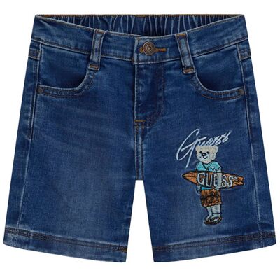 Guess Szorty jeansowe N6GD12 D4CA0 Granatowy Regular Fit 4Y Granatowy Chłopiec Guess Szorty jeansowe N6GD12 D4CA0 Granatowy Regular Fit 4Y Granatowy Chłopiec