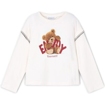 Mayoral Bluzka 4012 Écru Regular Fit 5Y Kremowy Dziewczynka Mayoral Bluzka 4012 Écru Regular Fit 5Y Kremowy Dziewczynka