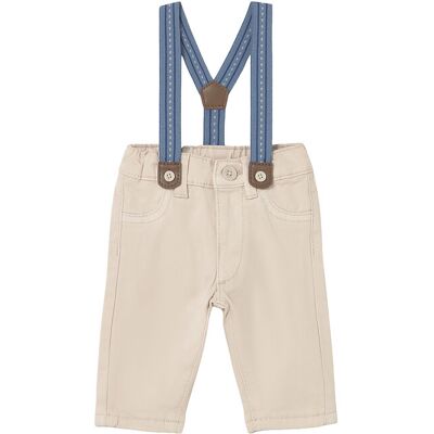 Mayoral Spodnie materiałowe 2576 Écru Regular Fit 2_4M Kremowy Chłopiec Mayoral Spodnie materiałowe 2576 Écru Regular Fit 2_4M Kremowy Chłopiec