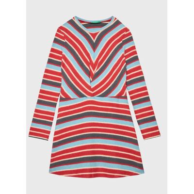 United Colors Of Benetton Sukienka codzienna 3FVTCV008 Czerwony Regular Fit 120 Czerwony Dziewczynka United Colors Of Benetton Sukienka codzienna 3FVTCV008 Czerwony Regular Fit 120 Czerwony Dziewczynka
