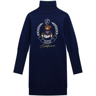 Guess Sukienka dzianinowa J5BK21 Z3GS0 Granatowy Regular Fit 10 Granatowy Dziewczynka Guess Sukienka dzianinowa J5BK21 Z3GS0 Granatowy Regular Fit 10 Granatowy Dziewczynka