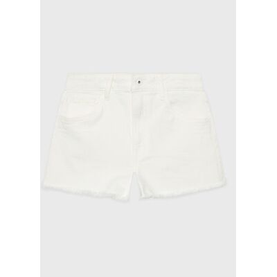 Pepe Jeans Szorty jeansowe Patty Short PG800783TR0 Biały Regular Fit 16 Biały Dziewczynka Pepe Jeans Szorty jeansowe Patty Short PG800783TR0 Biały Regular Fit 16 Biały Dziewczynka