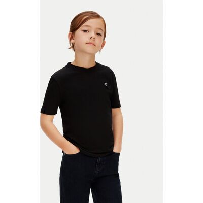 Calvin Klein Jeans T-Shirt Mono Mini Badge LV1CKSJA30 Czarny Regular Fit 12 Czarny Unisex Dziecko Calvin Klein Jeans T-Shirt Mono Mini Badge LV1CKSJA30 Czarny Regular Fit 12 Czarny Unisex Dziecko