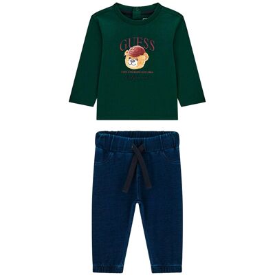 Guess Komplet bluzka i spodnie I6YG07 7K4014 Kolorowy Regular Fit 18M Kolorowy Chłopiec Guess Komplet bluzka i spodnie I6YG07 7K4014 Kolorowy Regular Fit 18M Kolorowy Chłopiec