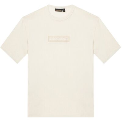 Napapijri T-Shirt S-New Box Logo NP0A4IFY Biały Loose Fit 14Y Biały Chłopiec Napapijri T-Shirt S-New Box Logo NP0A4IFY Biały Loose Fit 14Y Biały Chłopiec