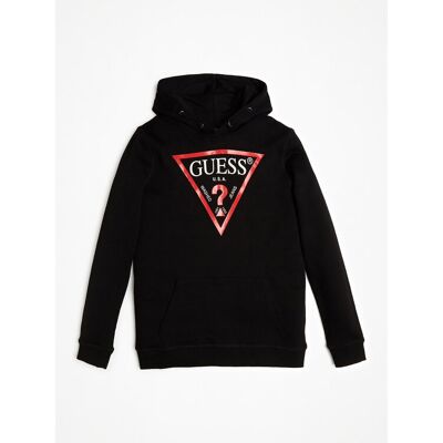 Guess Bluza L92Q09 KAUG0 Czarny Regular Fit 7Y Czarny Chłopiec Guess Bluza L92Q09 KAUG0 Czarny Regular Fit 7Y Czarny Chłopiec