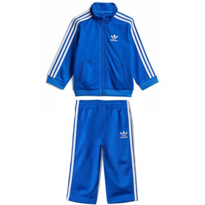 Adidas Dres adicolor Firebird IX5207 Niebieski Regular Fit 3_6M Niebieski Unisex Dziecko Adidas Dres adicolor Firebird IX5207 Niebieski Regular Fit 3_6M Niebieski Unisex Dziecko