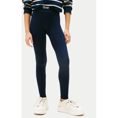 Tommy Hilfiger Legginsy KG0KG08628 Granatowy Slim Fit 16 Granatowy Dziewczynka Tommy Hilfiger Legginsy KG0KG08628 Granatowy Slim Fit 16 Granatowy Dziewczynka