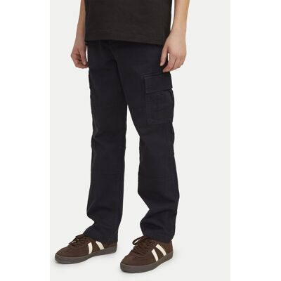 Jack & Jones Junior Spodnie materiałowe Kane 12261033 Czarny Loose Fit 146 Czarny Chłopiec Jack & Jones Junior Spodnie materiałowe Kane 12261033 Czarny Loose Fit 146 Czarny Chłopiec