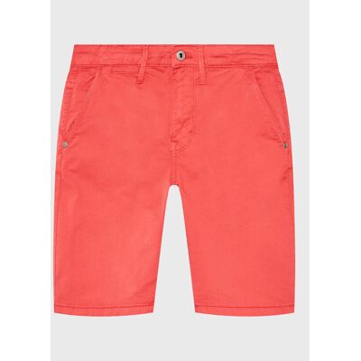 Pepe Jeans Szorty materiałowe Blueburn Short PB800726C75 Czerwony Regular Fit 10Y Czerwony Chłopiec Pepe Jeans Szorty materiałowe Blueburn Short PB800726C75 Czerwony Regular Fit 10Y Czerwony Chłopiec