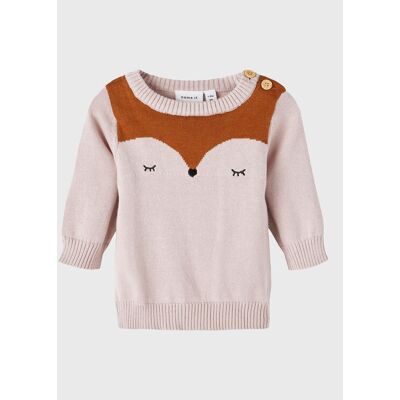 NAME IT Sweter 13207072 Różowy Regular Fit 56 Różowy Dziewczynka NAME IT Sweter 13207072 Różowy Regular Fit 56 Różowy Dziewczynka