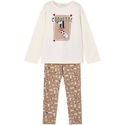 Mayoral Komplet bluzka i legginsy 4719 Khaki Regular Fit 7 Khaki Dziewczynka Mayoral Komplet bluzka i legginsy 4719 Khaki Regular Fit 7 Khaki Dziewczynka
