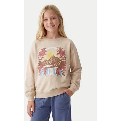 Roxy Bluza Morning Hike Brushed ERGFT04027 Beżowy Regular Fit 12_l Beżowy Dziewczynka Roxy Bluza Morning Hike Brushed ERGFT04027 Beżowy Regular Fit 12_l Beżowy Dziewczynka