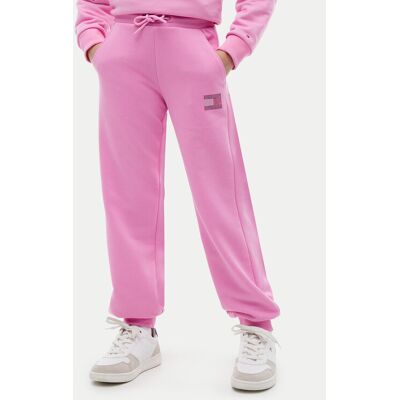 Tommy Hilfiger Spodnie dresowe KG0KG09531 Różowy Regular Fit 14Y Różowy Dziewczynka Tommy Hilfiger Spodnie dresowe KG0KG09531 Różowy Regular Fit 14Y Różowy Dziewczynka