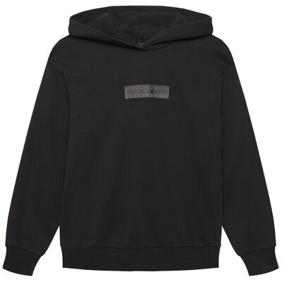 Napapijri Bluza B-New Box Logo NP0A8BA9 Czarny Loose Fit 12Y Czarny Chłopiec Napapijri Bluza B-New Box Logo NP0A8BA9 Czarny Loose Fit 12Y Czarny Chłopiec
