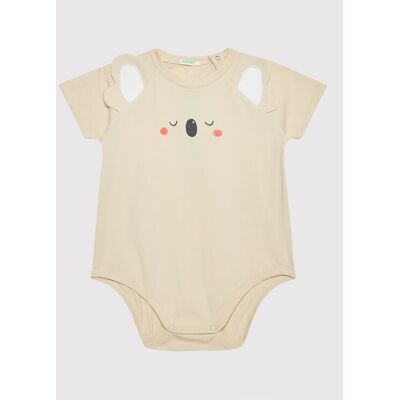 United Colors Of Benetton Body dziecięce 3P4ZAB001 Beżowy Regular Fit 82 Beżowy Dziewczynka United Colors Of Benetton Body dziecięce 3P4ZAB001 Beżowy Regular Fit 82 Beżowy Dziewczynka