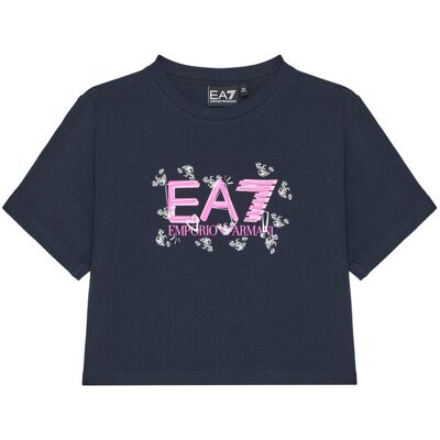 Giorgio Armani EA7 Emporio Armani T-Shirt 7G000151 AF10373 UB102 Granatowy Regular Fit 16 Granatowy Dziewczynka Giorgio Armani EA7 Emporio Armani T-Shirt 7G000151 AF10373 UB102 Granatowy Regular Fit 16 Granatowy Dziewczynka