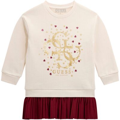 Guess Sukienka dzianinowa K5BK07 KAD74 Écru Regular Fit 2 Kremowy Dziewczynka Guess Sukienka dzianinowa K5BK07 KAD74 Écru Regular Fit 2 Kremowy Dziewczynka