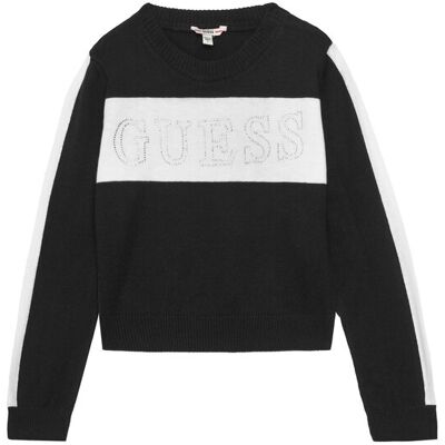 Guess Sweter J5YR00 Z3GW0 Czarny Regular Fit 10 Czarny Dziewczynka Guess Sweter J5YR00 Z3GW0 Czarny Regular Fit 10 Czarny Dziewczynka