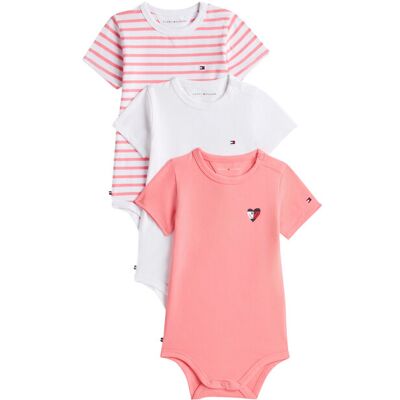 Tommy Hilfiger Komplet body dziecięcych KN0KN02373 Różowy 68 Różowy Dziewczynka Tommy Hilfiger Komplet body dziecięcych KN0KN02373 Różowy 68 Różowy Dziewczynka