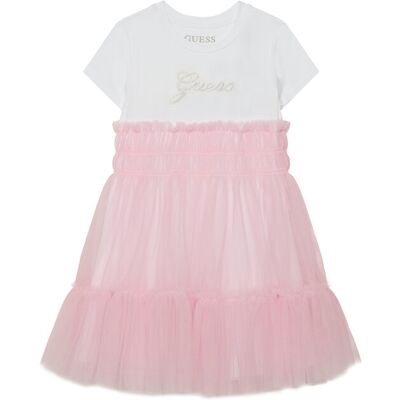Guess Sukienka codzienna K6RK00 K6YW0 Różowy Regular Fit 3Y Różowy Dziewczynka Guess Sukienka codzienna K6RK00 K6YW0 Różowy Regular Fit 3Y Różowy Dziewczynka