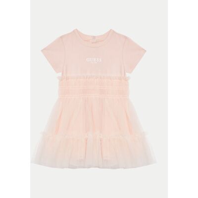 Guess Sukienka codzienna A5RK19 K6YW0 Różowy Regular Fit 3_6M Różowy Dziewczynka Guess Sukienka codzienna A5RK19 K6YW0 Różowy Regular Fit 3_6M Różowy Dziewczynka