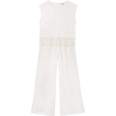Mayoral Komplet bluzka i spodnie 6558 Écru Relaxed Fit 8Y Kremowy Dziewczynka Mayoral Komplet bluzka i spodnie 6558 Écru Relaxed Fit 8Y Kremowy Dziewczynka