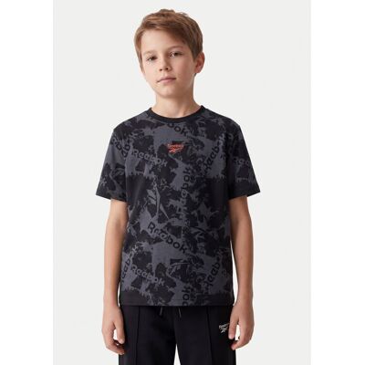 Reebok T-Shirt RK95062CCB Czarny Regular Fit 11 Czarny Chłopiec Reebok T-Shirt RK95062CCB Czarny Regular Fit 11 Czarny Chłopiec