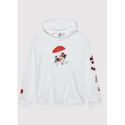 Adidas Bluza Disney Mickey And Friends HF7578 Biały Relaxed Fit 15_16Y Biały Dziewczynka Adidas Bluza Disney Mickey And Friends HF7578 Biały Relaxed Fit 15_16Y Biały Dziewczynka