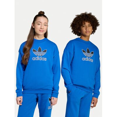 Adidas Bluza Trefoil JV8570 Niebieski Loose Fit 14_15Y Niebieski Unisex Dziecko Adidas Bluza Trefoil JV8570 Niebieski Loose Fit 14_15Y Niebieski Unisex Dziecko