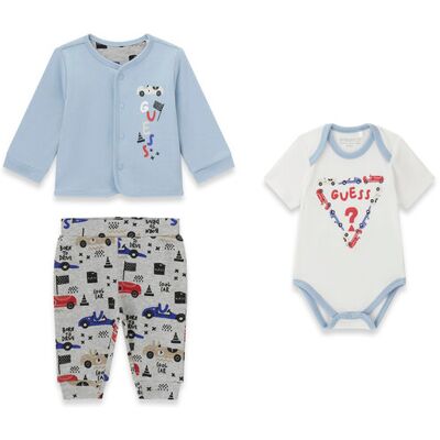 Guess Komplet bluza, body i spodnie dresowe P6RG02 KA6W1 Kolorowy Regular Fit 6_9M Kolorowy Chłopiec Guess Komplet bluza, body i spodnie dresowe P6RG02 KA6W1 Kolorowy Regular Fit 6_9M Kolorowy Chłopiec