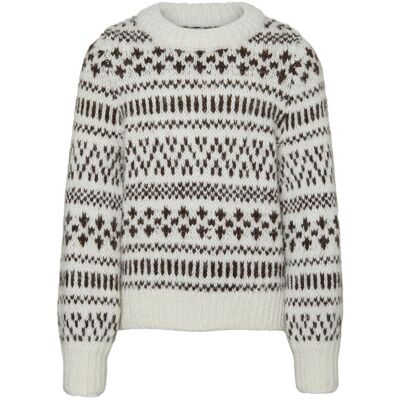 Vero Moda Girl Sweter Kaira 10271981 Beżowy Regular Fit 116 Beżowy Dziewczynka Vero Moda Girl Sweter Kaira 10271981 Beżowy Regular Fit 116 Beżowy Dziewczynka