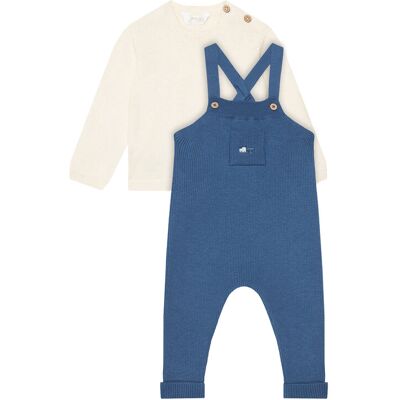 Mayoral Komplet sweter i spodnie materiałowe 2646 Niebieski Regular Fit 4_6M Niebieski Chłopiec Mayoral Komplet sweter i spodnie materiałowe 2646 Niebieski Regular Fit 4_6M Niebieski Chłopiec