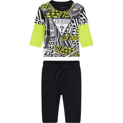 Guess Komplet bluzka i spodnie I6RG00 K8HM4 Kolorowy Regular Fit 6_9M Kolorowy Chłopiec Guess Komplet bluzka i spodnie I6RG00 K8HM4 Kolorowy Regular Fit 6_9M Kolorowy Chłopiec