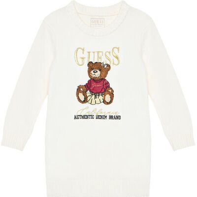 Guess Sukienka dzianinowa K5BK01 Z3GS0 Écru Regular Fit 4 Kremowy Dziewczynka Guess Sukienka dzianinowa K5BK01 Z3GS0 Écru Regular Fit 4 Kremowy Dziewczynka