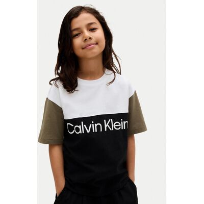 Calvin Klein Jeans T-Shirt Blocking IB0IB02528 D Czarny Relaxed Fit 16 Czarny Chłopiec Calvin Klein Jeans T-Shirt Blocking IB0IB02528 D Czarny Relaxed Fit 16 Czarny Chłopiec