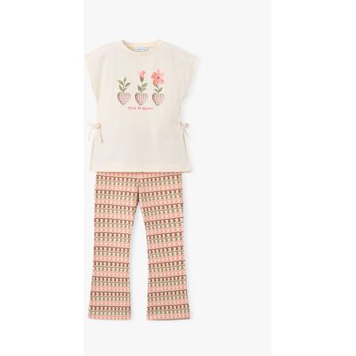 Mayoral Komplet top i legginsy 3728 Beżowy Regular Fit 9Y Beżowy Dziewczynka Mayoral Komplet top i legginsy 3728 Beżowy Regular Fit 9Y Beżowy Dziewczynka