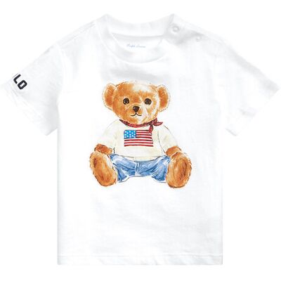 Polo Ralph Lauren T-Shirt 320844731001 Biały Regular Fit 6M Biały Unisex Dziecko Polo Ralph Lauren T-Shirt 320844731001 Biały Regular Fit 6M Biały Unisex Dziecko