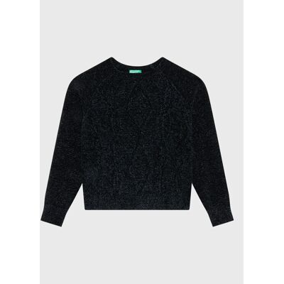 United Colors Of Benetton Sweter 1027C101P Czarny Regular Fit 168 Czarny Dziewczynka United Colors Of Benetton Sweter 1027C101P Czarny Regular Fit 168 Czarny Dziewczynka