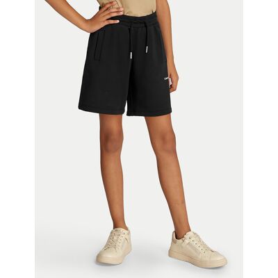 Calvin Klein Jeans Szorty sportowe New Inst. Logo IU0IU00703 Czarny Relaxed Fit 12 Czarny Unisex Dziecko Calvin Klein Jeans Szorty sportowe New Inst. Logo IU0IU00703 Czarny Relaxed Fit 12 Czarny Unisex Dziecko