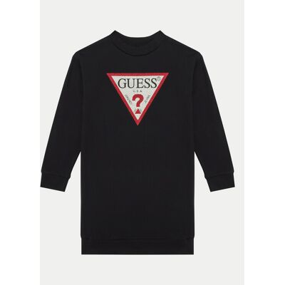 Guess Sukienka dzianinowa J3YK20 KA6R4 Czarny Regular Fit 16Y Czarny Dziewczynka Guess Sukienka dzianinowa J3YK20 KA6R4 Czarny Regular Fit 16Y Czarny Dziewczynka
