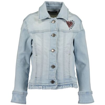 Blue Seven Kurtka jeansowa 745023 X Błękitny Regular Fit 104 Niebieski jasny Dziewczynka Blue Seven Kurtka jeansowa 745023 X Błękitny Regular Fit 104 Niebieski jasny Dziewczynka