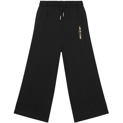 Calvin Klein Jeans Spodnie dresowe Glitter Aw IG0IG03097 Czarny Wide Leg 16 Czarny Dziewczynka Calvin Klein Jeans Spodnie dresowe Glitter Aw IG0IG03097 Czarny Wide Leg 16 Czarny Dziewczynka