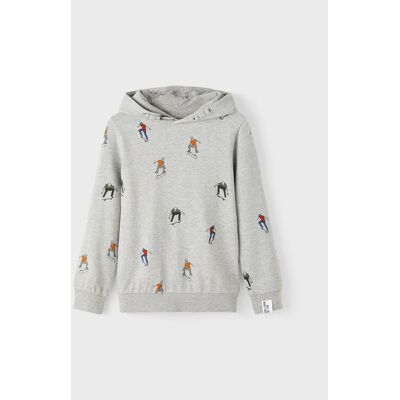 NAME IT Bluza 13205752 Szary Regular Fit 122_128 Szary Chłopiec NAME IT Bluza 13205752 Szary Regular Fit 122_128 Szary Chłopiec
