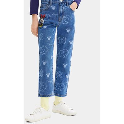 Desigual Jeansy 23WGDD07 Niebieski Regular Fit 9_10Y Niebieski Dziewczynka Desigual Jeansy 23WGDD07 Niebieski Regular Fit 9_10Y Niebieski Dziewczynka