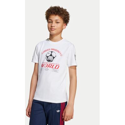 Adidas T-Shirt Graphic JV7694 Biały Regular Fit 13_14Y Biały Unisex Dziecko Adidas T-Shirt Graphic JV7694 Biały Regular Fit 13_14Y Biały Unisex Dziecko