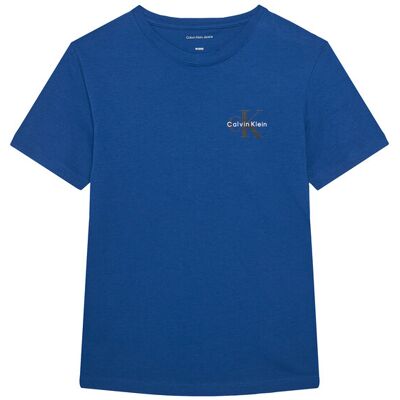 Calvin Klein Jeans T-Shirt Chest Monologo IU0IU00719 Niebieski Regular Fit 16 Niebieski Unisex Dziecko Calvin Klein Jeans T-Shirt Chest Monologo IU0IU00719 Niebieski Regular Fit 16 Niebieski Unisex Dziecko