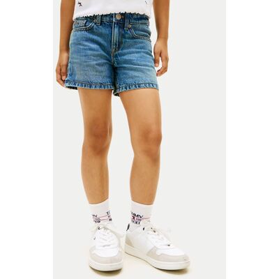 Tommy Hilfiger Szorty jeansowe KG0KG09132 Niebieski Regular Fit 14Y Niebieski Dziewczynka Tommy Hilfiger Szorty jeansowe KG0KG09132 Niebieski Regular Fit 14Y Niebieski Dziewczynka